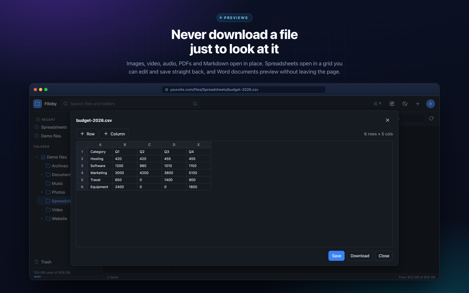 Filoby - Preview