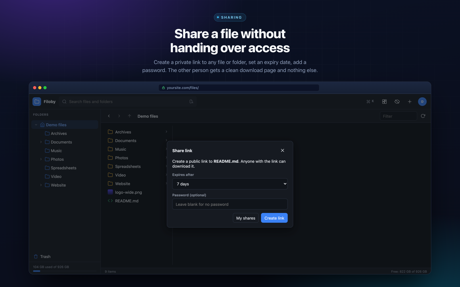 Filoby - Share